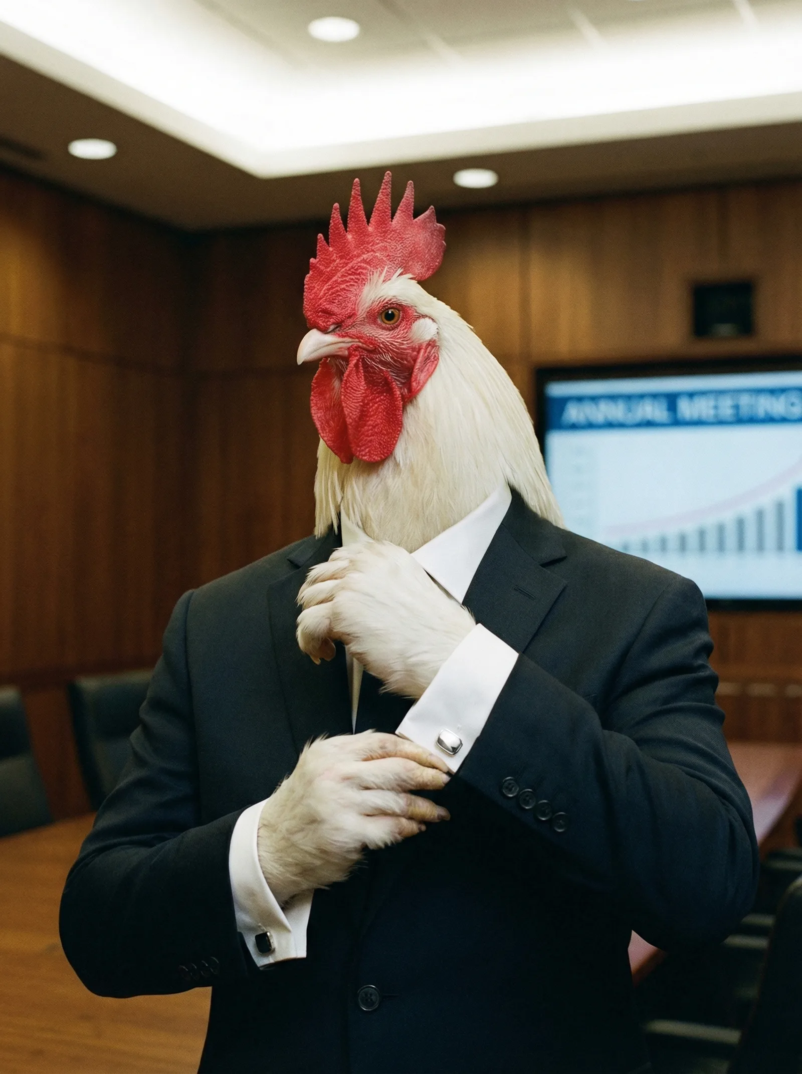 The cufflinks were his father's. The confidence was entirely his own.