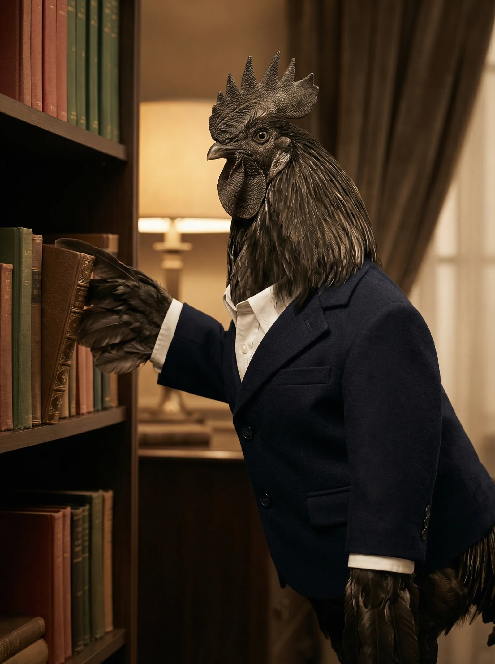 A library organized for maximum effect, minimum use