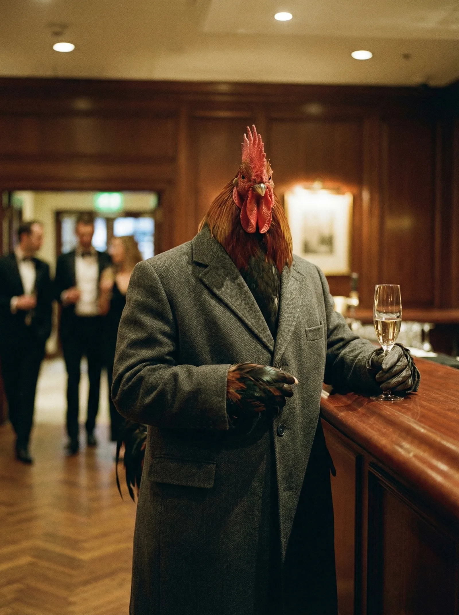 The room was already emptying. He did not appear to notice.