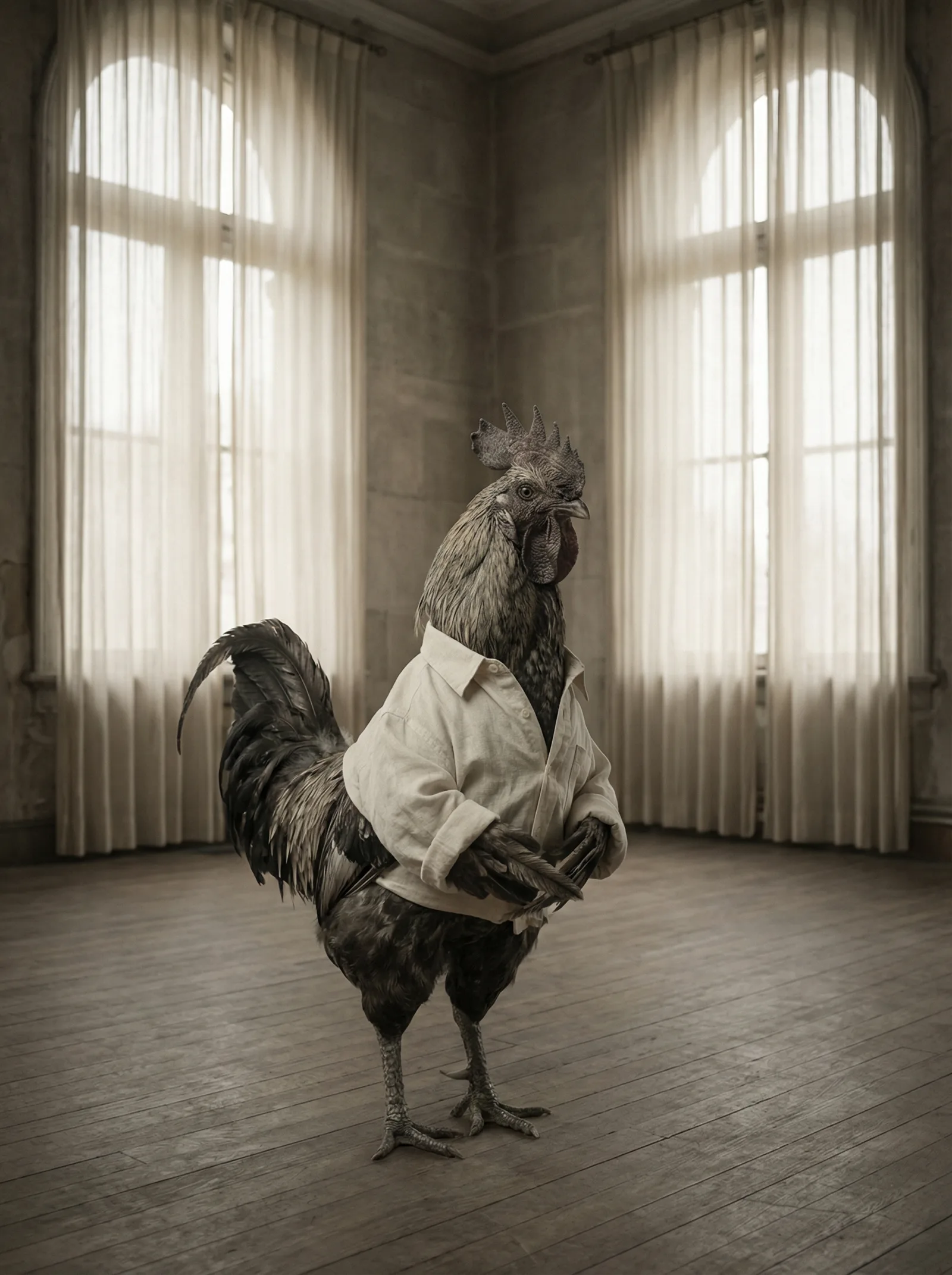 Dawn in an empty room, waiting for nothing in particular