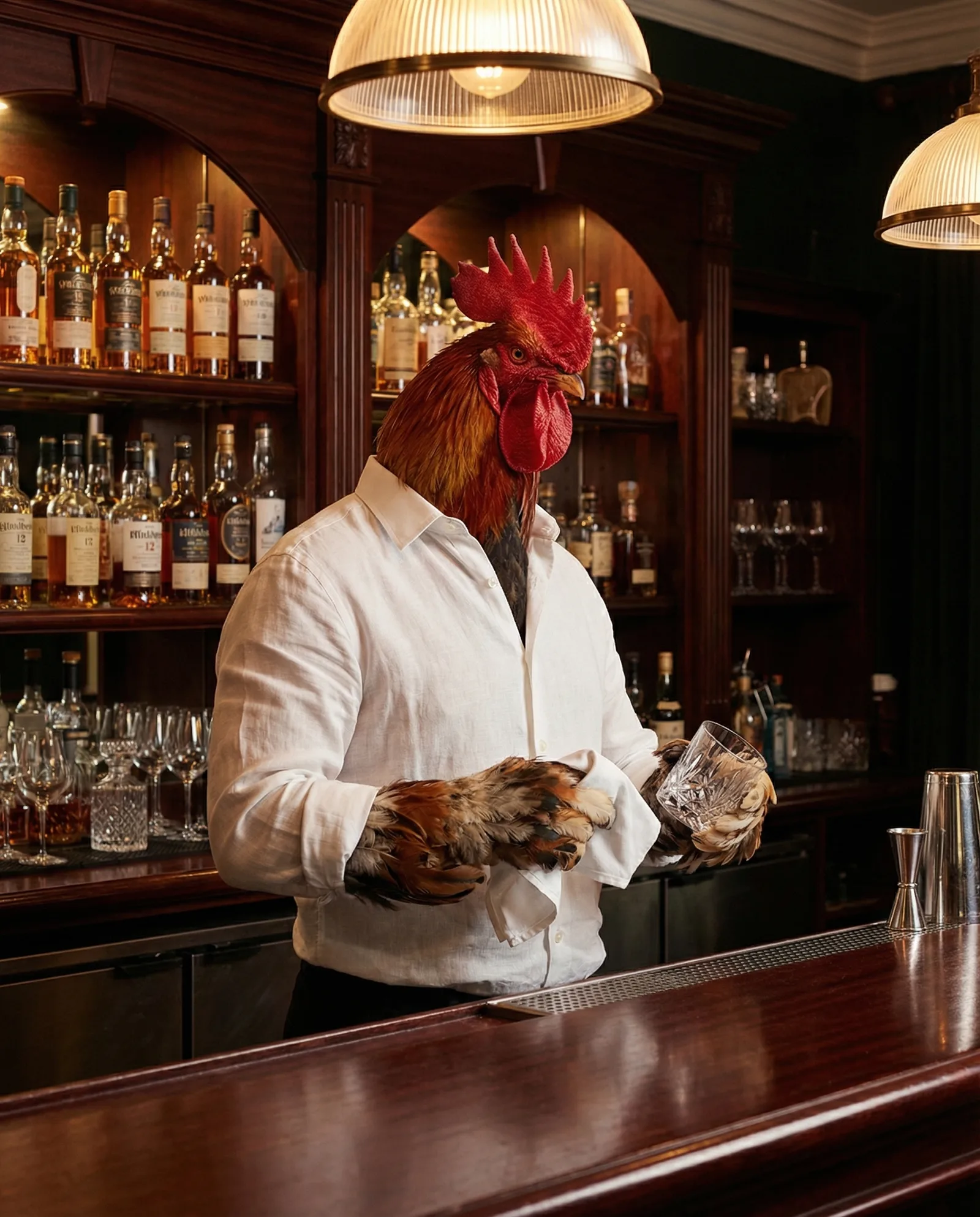 The bottles glowing amber had outlasted three owners. He intended to be the fourth